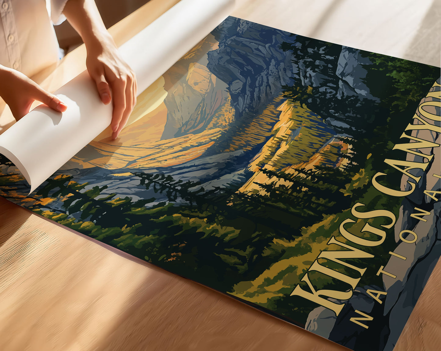 Kings Canyon National Park Travel Poster