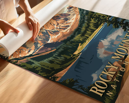Rocky Mountain National Park Travel Poster