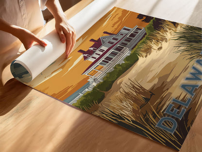 Delaware Travel Poster