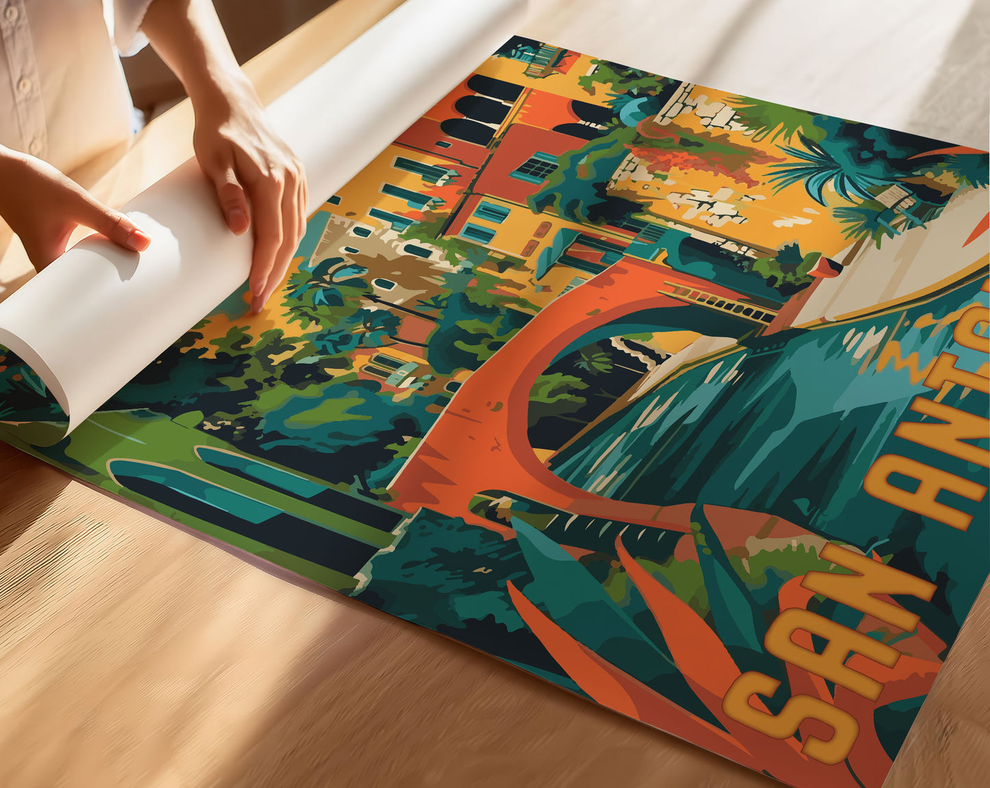 San Antonio Travel Poster