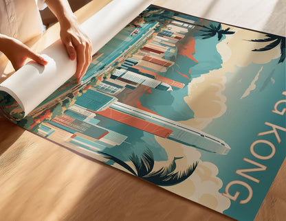 Hong Kong Travel Poster