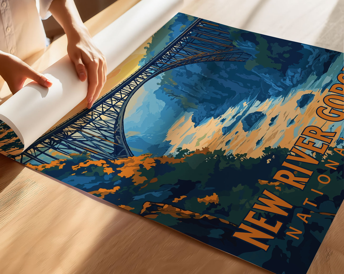 New River Gorge National Park Travel Poster