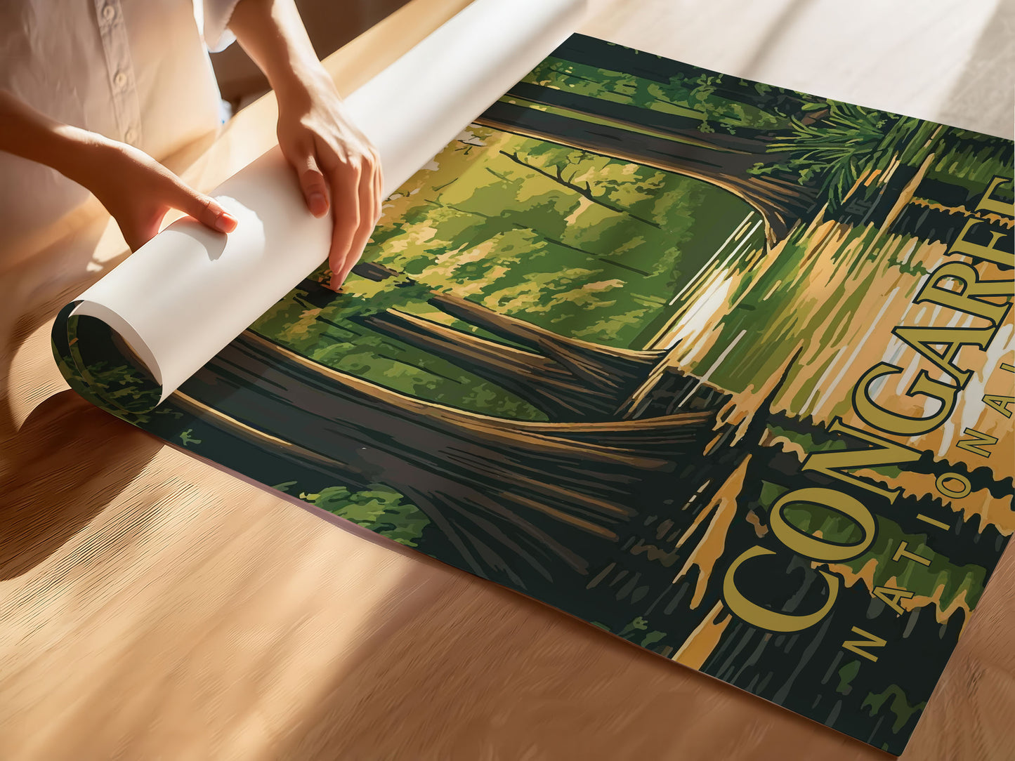 Congaree National Park Travel Poster