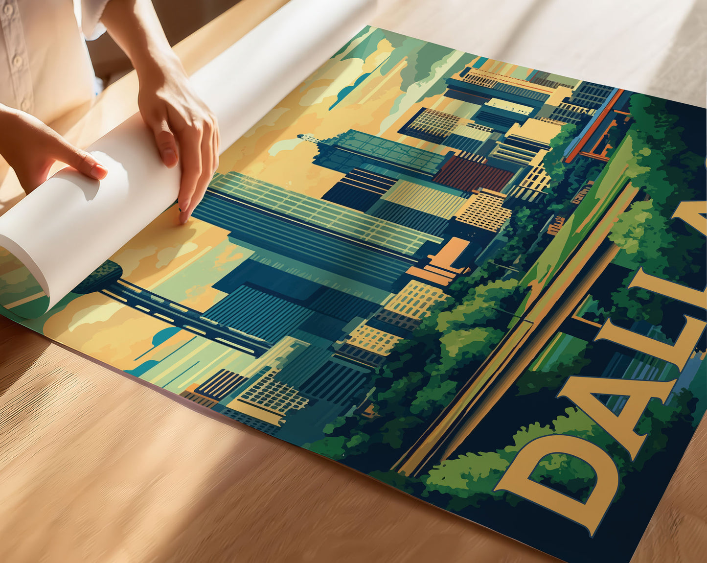 Dallas Travel Poster