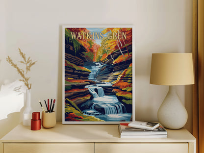 Watkins Glen Travel Poster