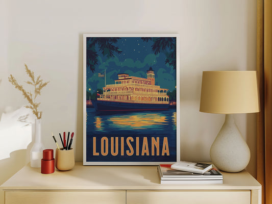 Louisiana Travel Poster