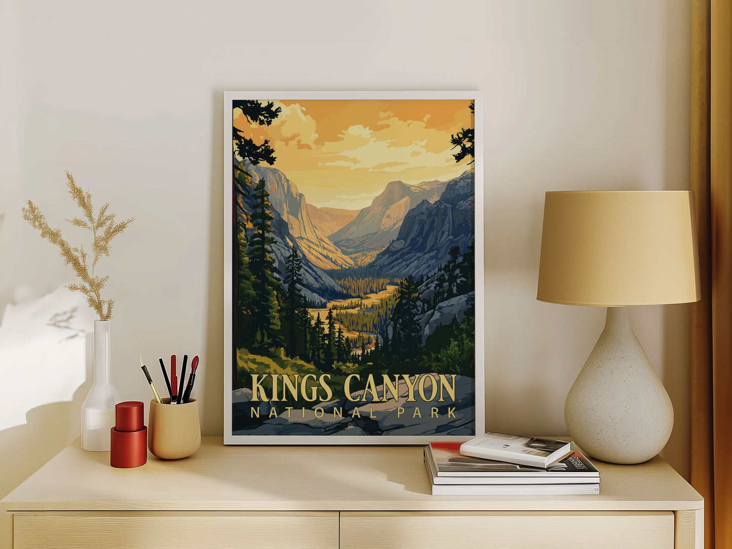 Kings Canyon National Park Travel Poster