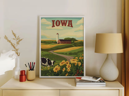 Iowa Travel Poster