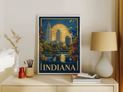 Indiana Travel Poster