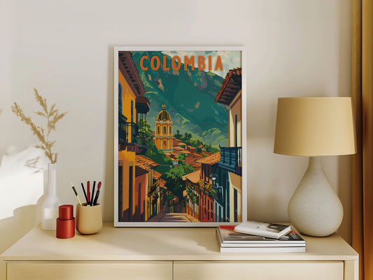 Colombia Travel Poster