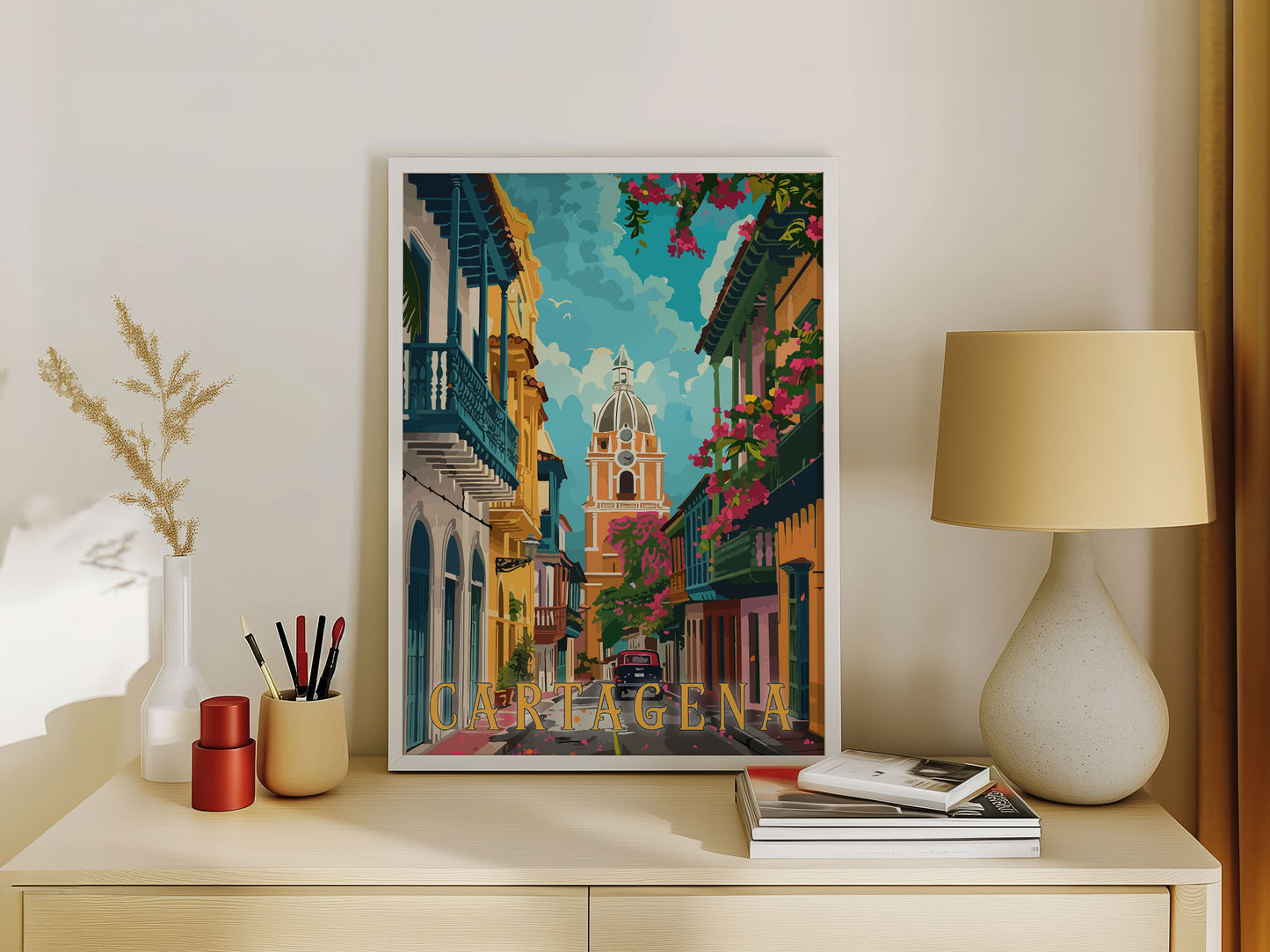 Cartagena Travel Poster