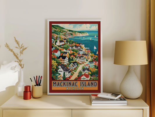 Mackinac Island Travel Poster
