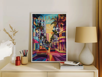 Miami Travel Poster