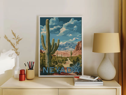 Nevada Travel Poster