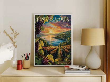 Finger Lakes Region Travel Poster