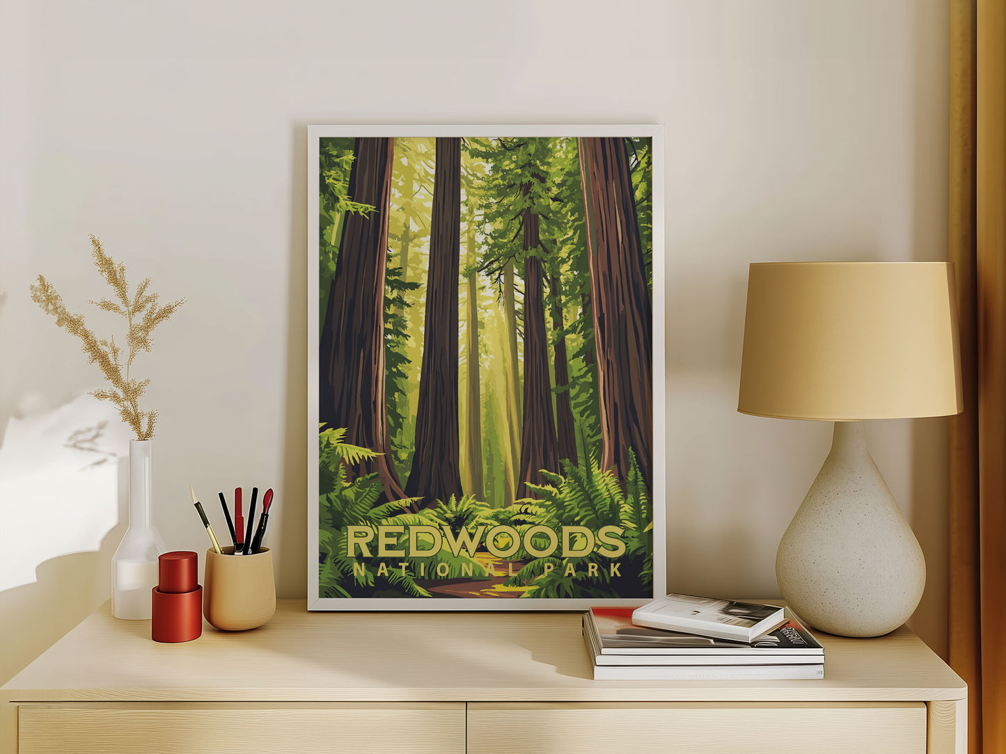 Redwoods National Park Travel Poster