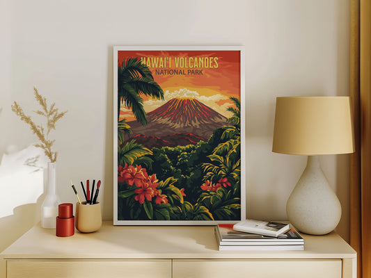 Hawai'i Volcanoes National Park Travel Poster