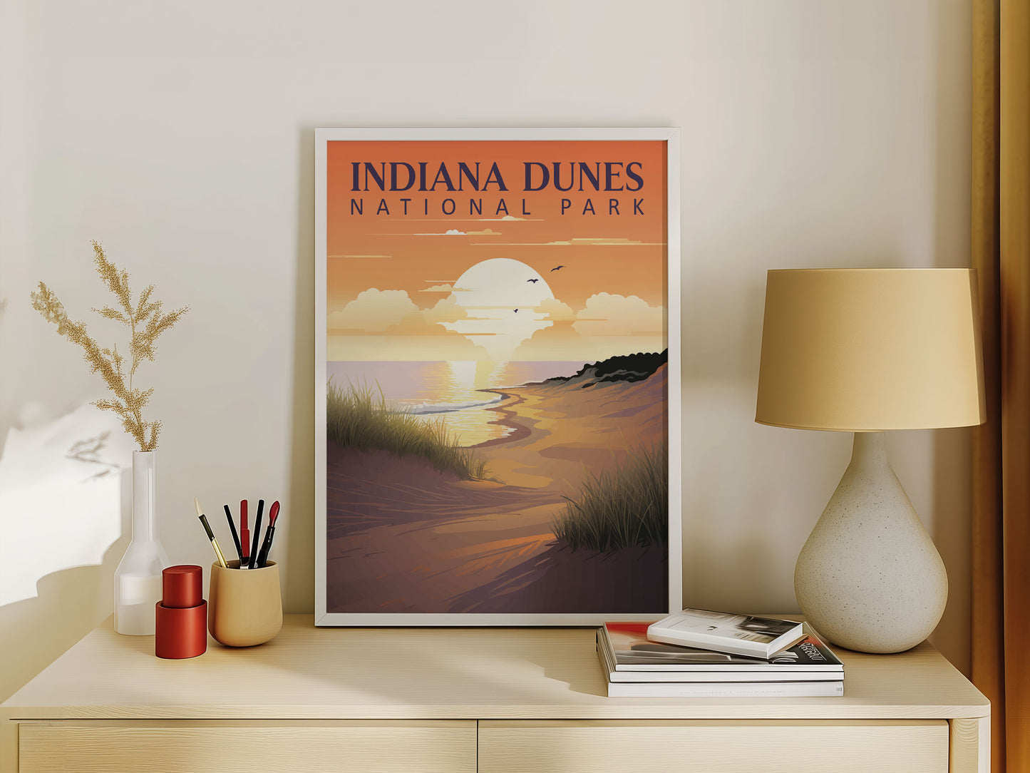 Indiana Dunes National Park Travel Poster