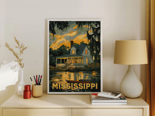 Mississippi Travel Poster