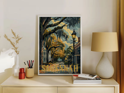 Savannah Travel Poster
