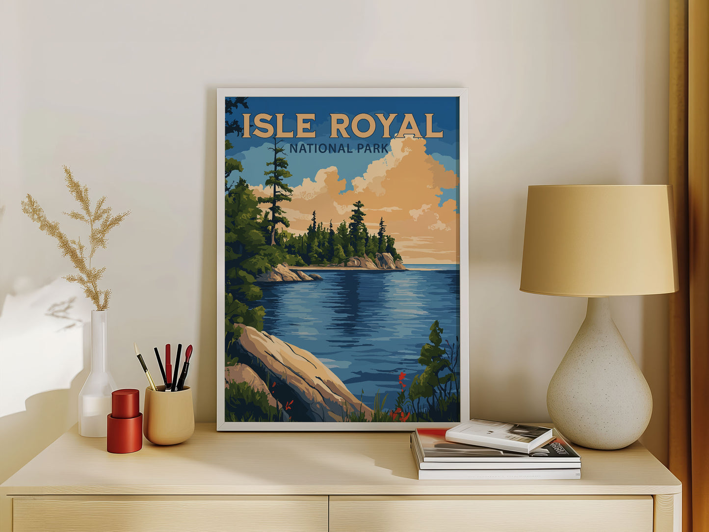 Isle Royal National Park Travel Poster