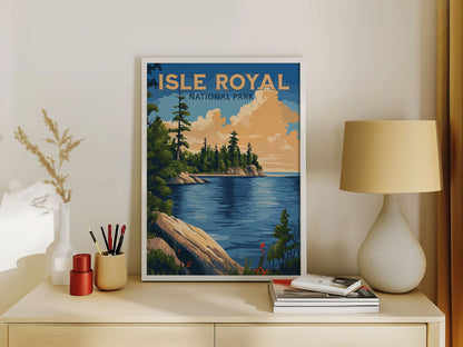 Isle Royal National Park Travel Poster