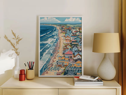 Ocean City Travel Poster