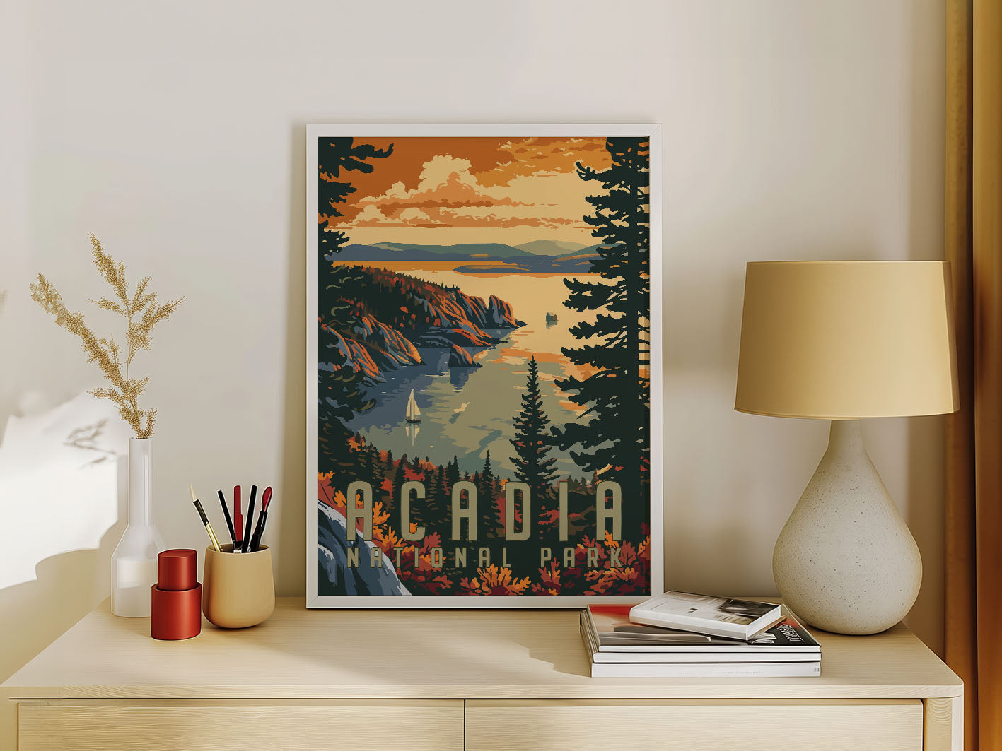 Acadia National Park Travel Poster