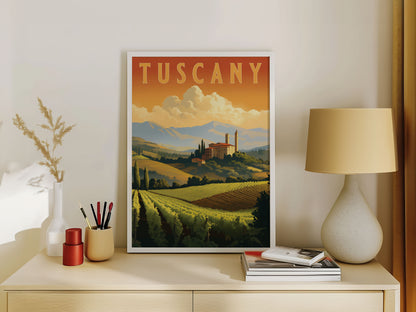 Tuscany Travel Poster