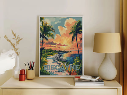 Biscayne National Park Travel Poster
