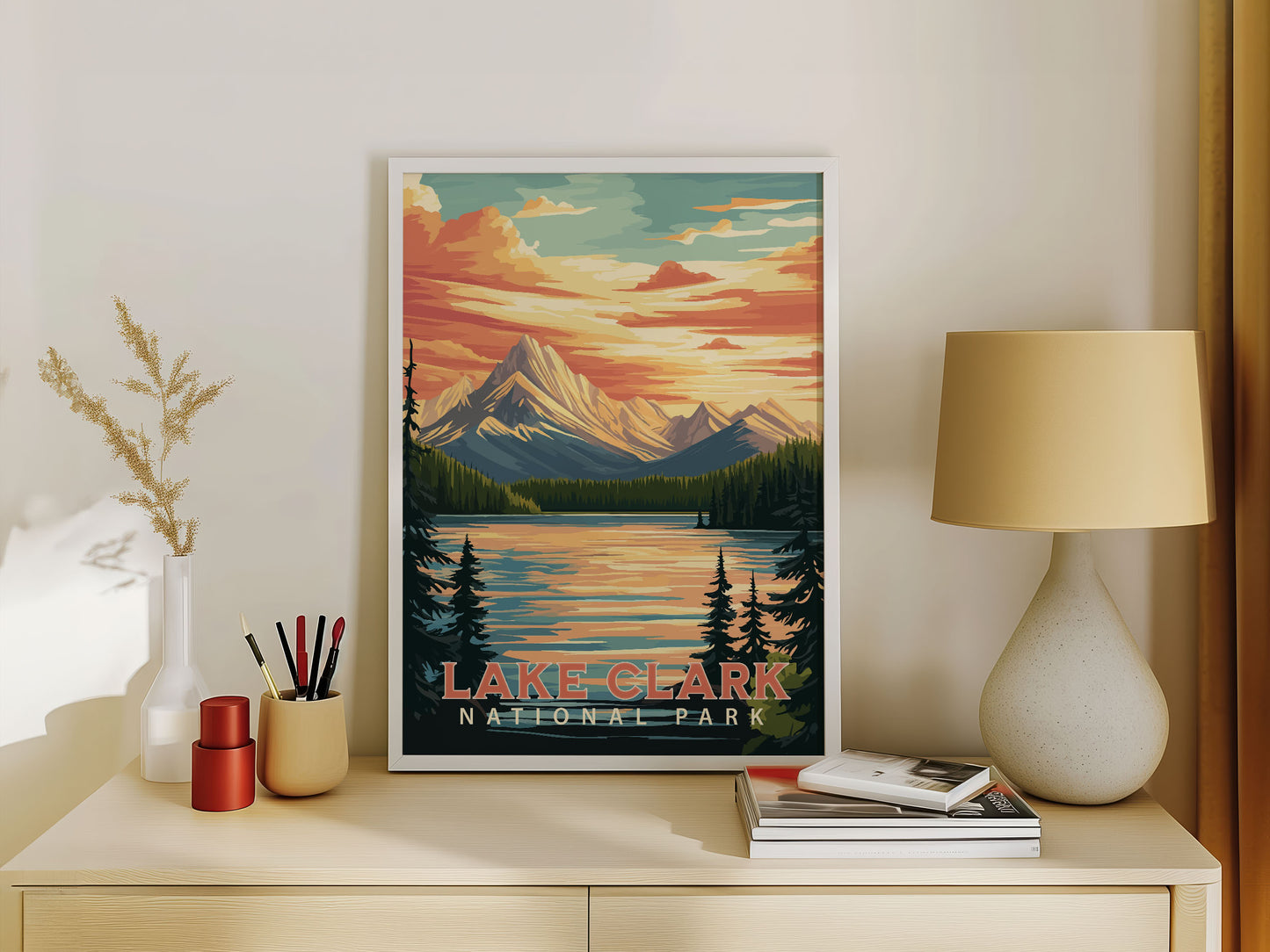 Lake Clark National Park Travel Poster