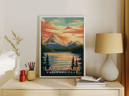Lake Clark National Park Travel Poster