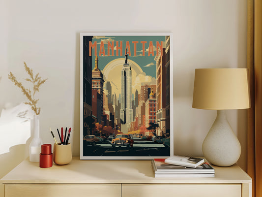 Manhattan Travel Poster
