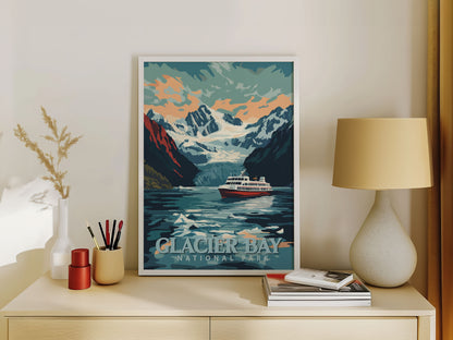 Glacier Bay National Park Travel Poster