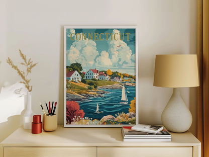 Connecticut Travel Poster