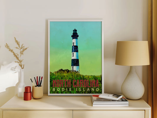 Bodie Island Lighthouse Travel Poster