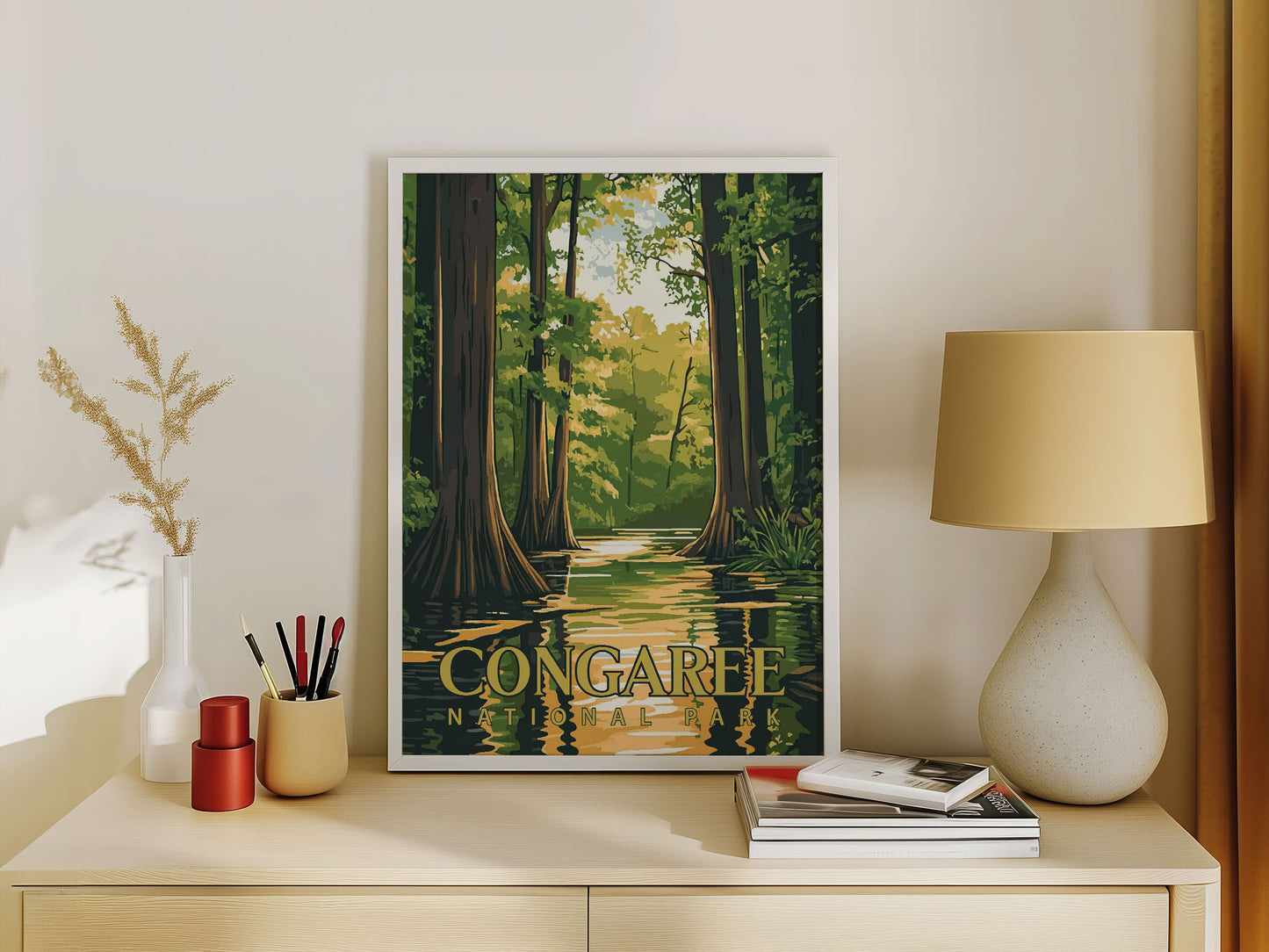 Congaree National Park Travel Poster