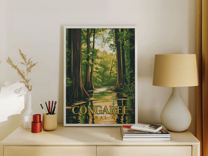Congaree National Park Travel Poster