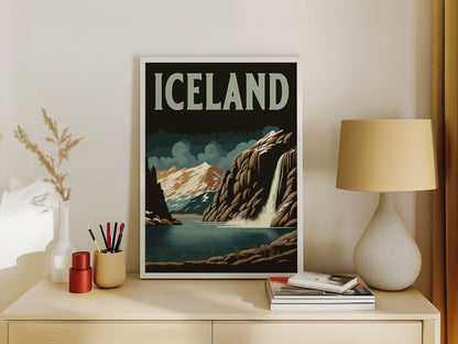 Iceland Travel Poster