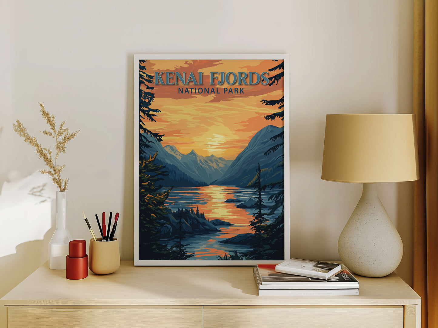 Kenai Fjords National Park Travel Poster