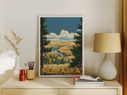 Nebraska Travel Poster