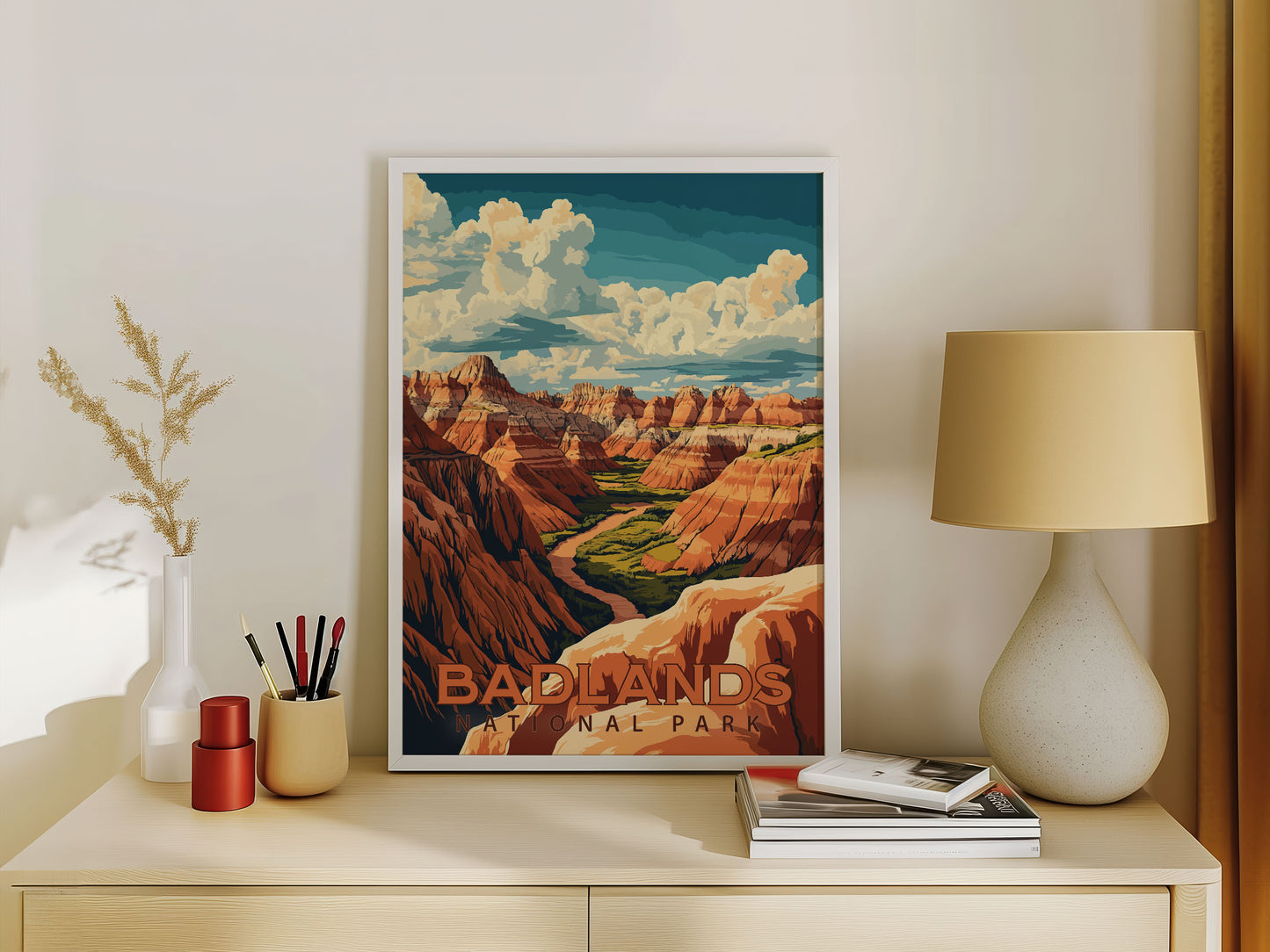 Badlands National Park Travel Poster