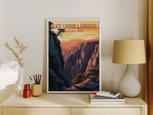 Black Canyon of the Gunnison National Park Travel Poster