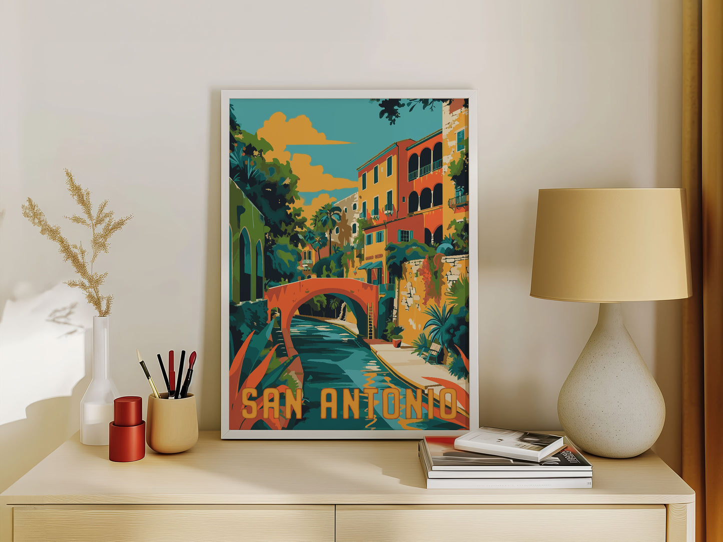 San Antonio Travel Poster
