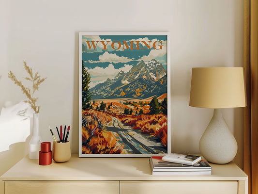Wyoming Travel Poster