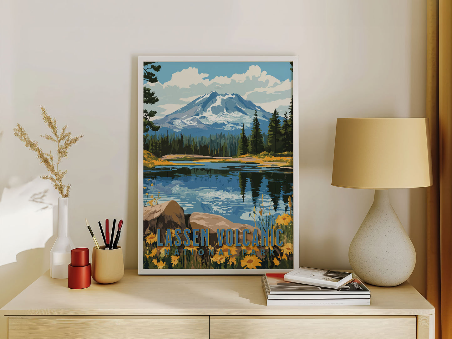 Lassen Volcanic National Park Travel Poster