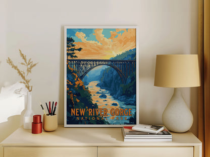 New River Gorge National Park Travel Poster