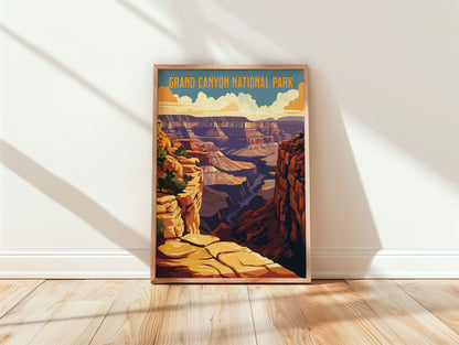 Grand Canyon National Park Travel Poster