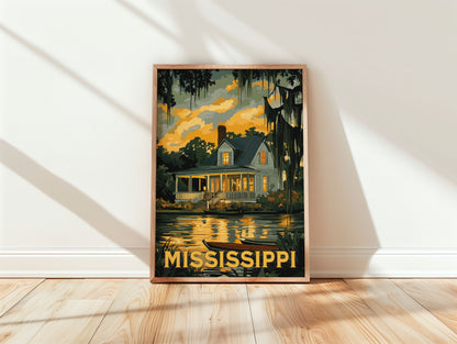 Mississippi Travel Poster