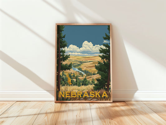 Nebraska Travel Poster